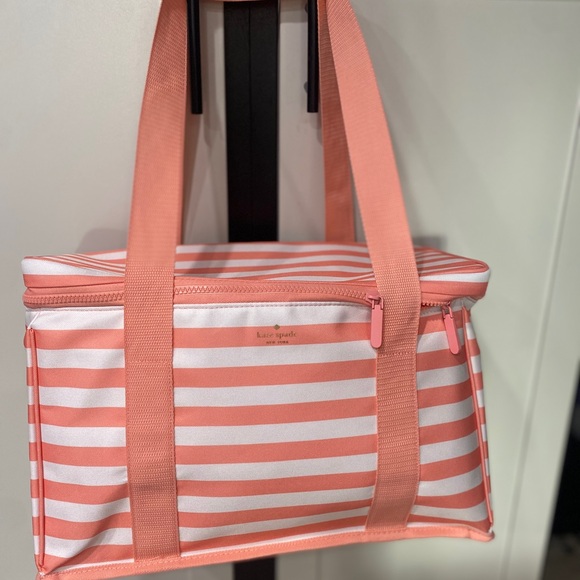 kate spade Other - 🆕♠️kate spade♠️ Cooler Bag, “Coral Stripes”♠️